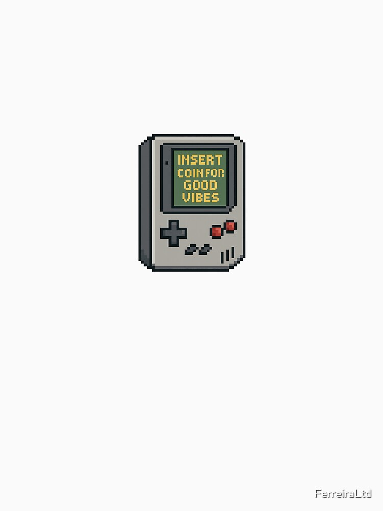Insert Coin for Good Vibes – Retro Console Pixel Art by FerreiraLtd T-Shirts, Hoodie, Sweatshirt | BlankRebels.com (Image 3)