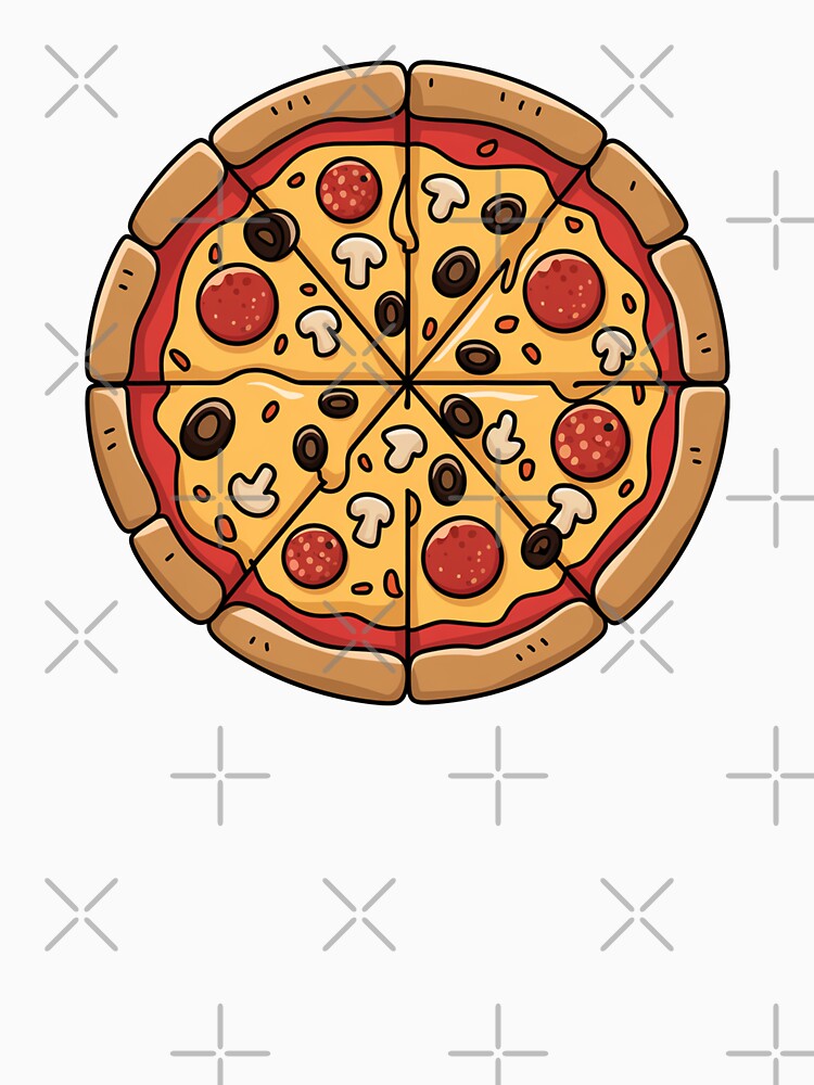 Delicious Sliced Pizza with Toppings by MonkiFlipp T-Shirts, Hoodie, Sweatshirt | BlankRebels.com (Image 3)