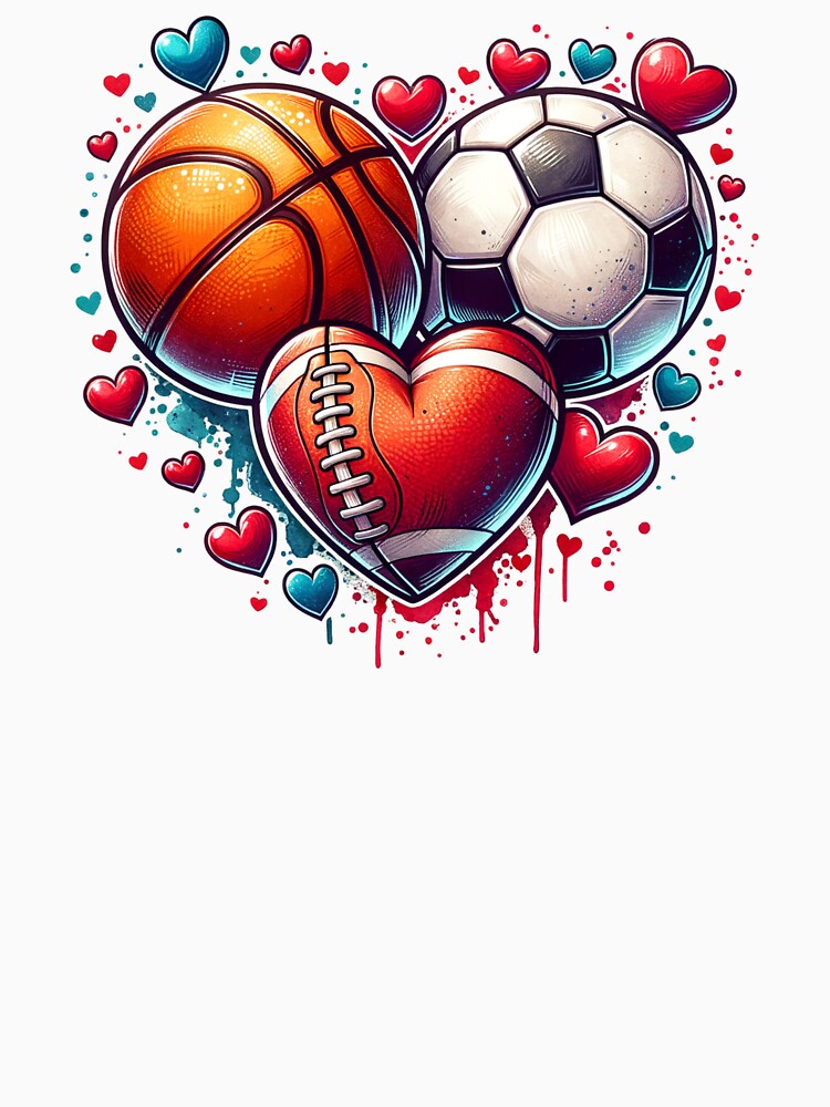 Valentines Day Sports Design by STTdezign