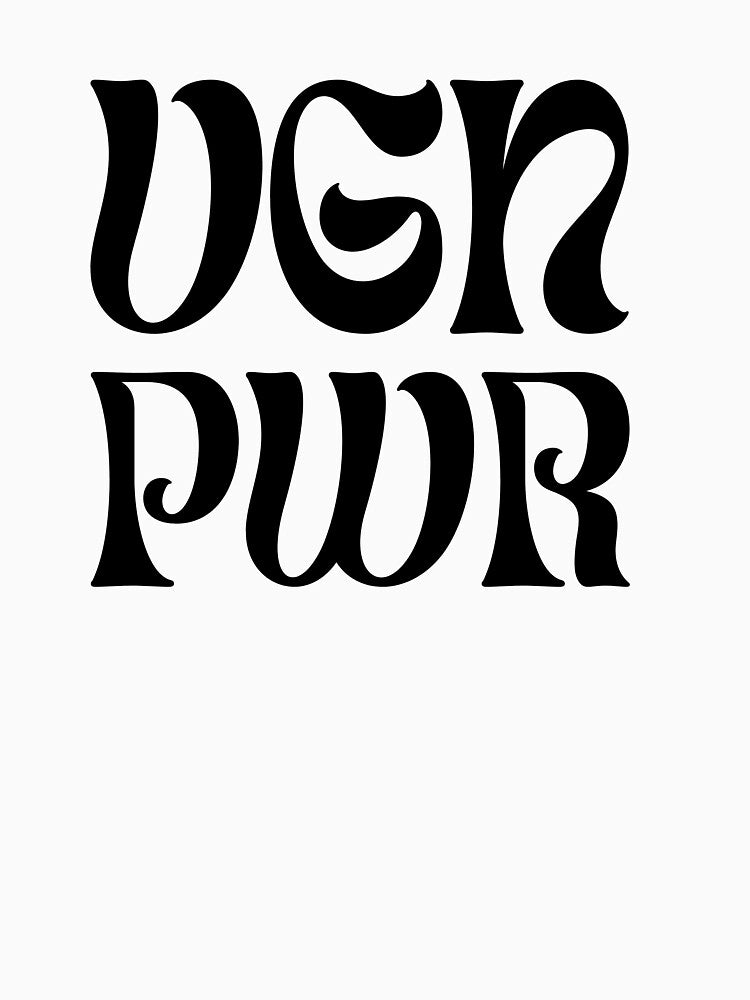VGN PWR - Vegan Power T-Shirt by whatthepitta Hoodie, Sweatshirt | BlankRebels.com (Image 3)