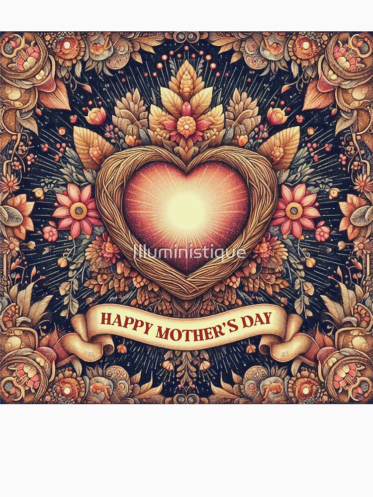 Heart Shaped Nest for Mothers Day by Illuministique T-Shirts, Hoodie, Sweatshirt | BlankRebels.com (Image 3)
