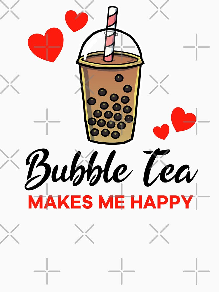Bubble Tea makes me happy by jonmlam T-Shirts, Hoodie, Sweatshirt | BlankRebels.com (Image 3)
