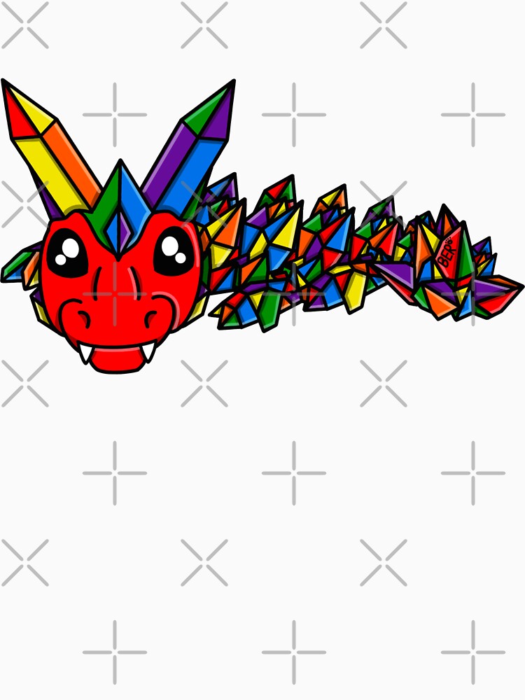 Rainbow Pride Crystal Fidget Dragon by SentABear T-Shirts, Hoodie, Sweatshirt | BlankRebels.com (Image 3)