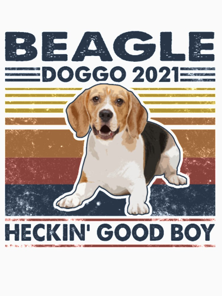 Beagle Doggo 2021 Heckin' Good Boy Vintage by thanshirts T-Shirts, Hoodie, Sweatshirt | BlankRebels.com (Image 3)