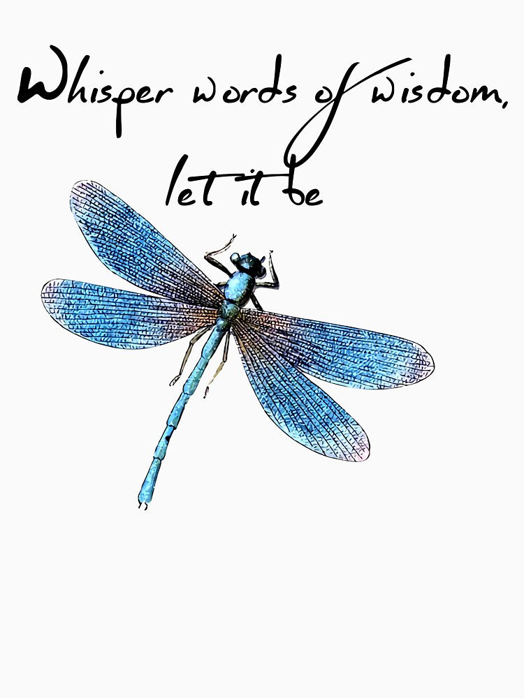 Whisper Words Of Wisdom Let It Be Hippie Dragonfly by NickRadin T-Shirts, Hoodie, Sweatshirt | BlankRebels.com (Image 3)