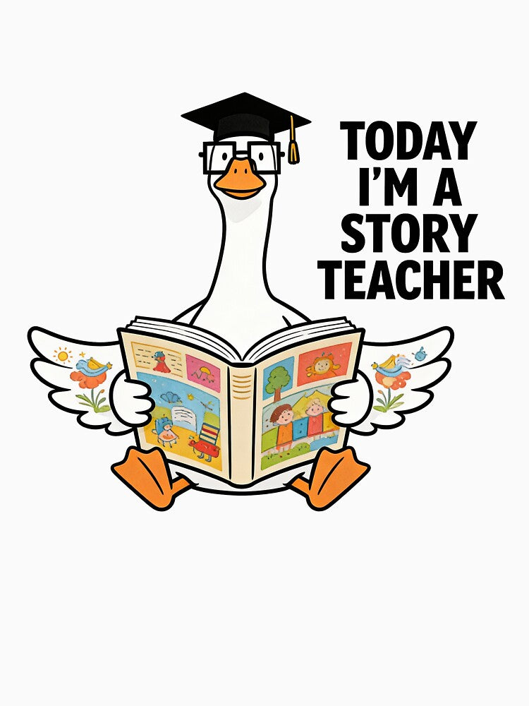Story Teacher Goose – Cute Reading Teacher Design by truongloc246 T-Shirts, Hoodie, Sweatshirt | BlankRebels.com (Image 3)