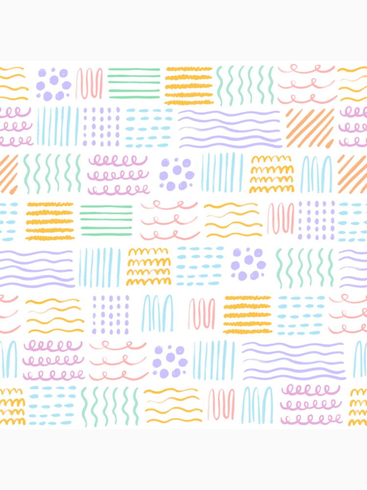 cute colorful abstract line doodle by Herlina Widyastuti T-Shirts, Hoodie, Sweatshirt | BlankRebels.com (Image 2)