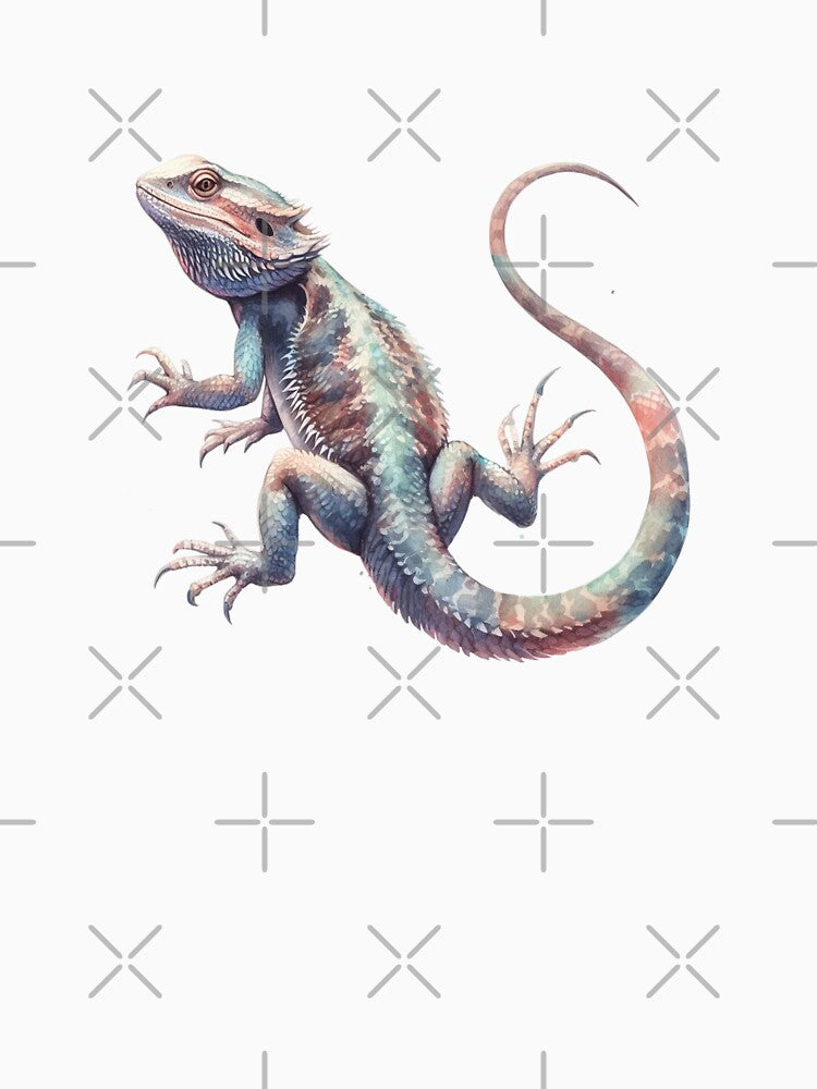 Colorful Watercolor Bearded Dragon by TheAnimalZ00 T-Shirts, Hoodie, Sweatshirt | BlankRebels.com (Image 3)