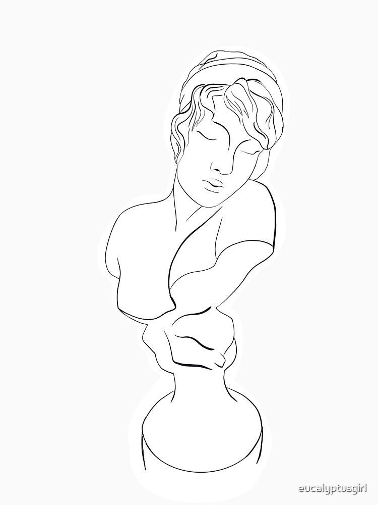 Sappho Bust by eucalyptusgirl T-Shirts, Hoodie, Sweatshirt | BlankRebels.com (Image 3)