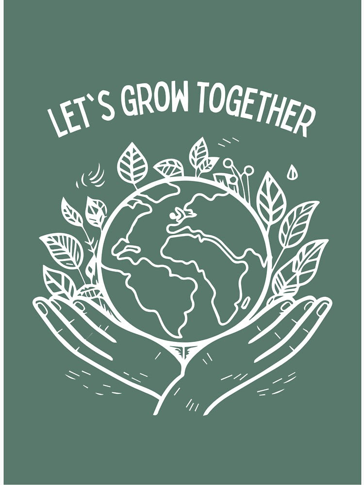 Let's Grow Together Illustration by Divya-Hirodiya T-Shirts, Hoodie, Sweatshirt | BlankRebels.com (Image 3)