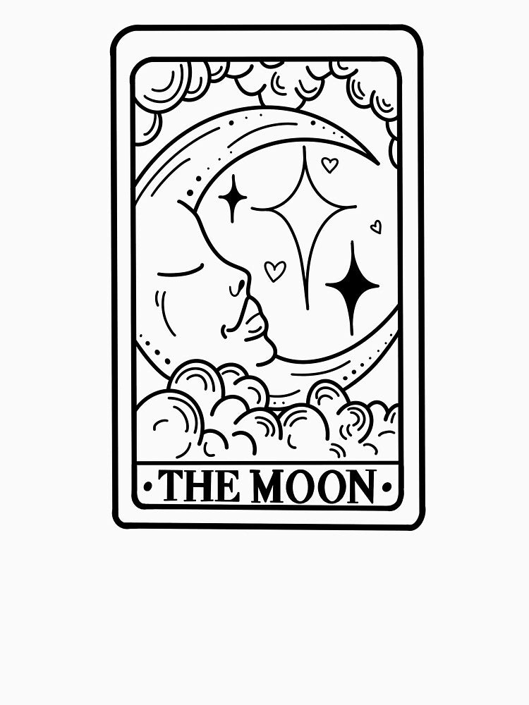 The Moon Tarot Card Illustration by Viktoriia13 T-Shirts, Hoodie, Sweatshirt | BlankRebels.com (Image 3)