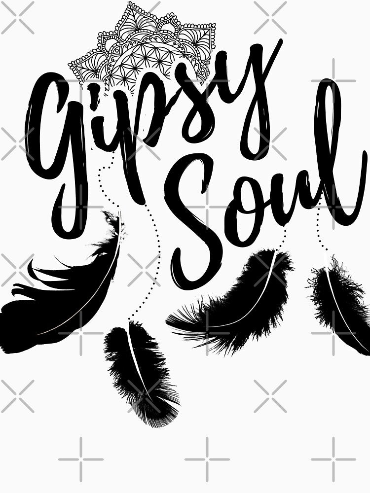 Gipsy soul hippie and yoga meditation design by LuminOrb T-Shirts, Hoodie, Sweatshirt | BlankRebels.com (Image 3)