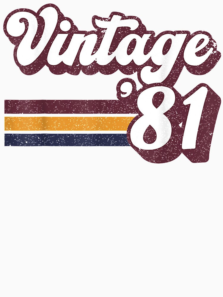 40th Birthday Gift - Retro 1981 40 years old by anniversaryshop T-Shirts, Hoodie, Sweatshirt | BlankRebels.com (Image 3)