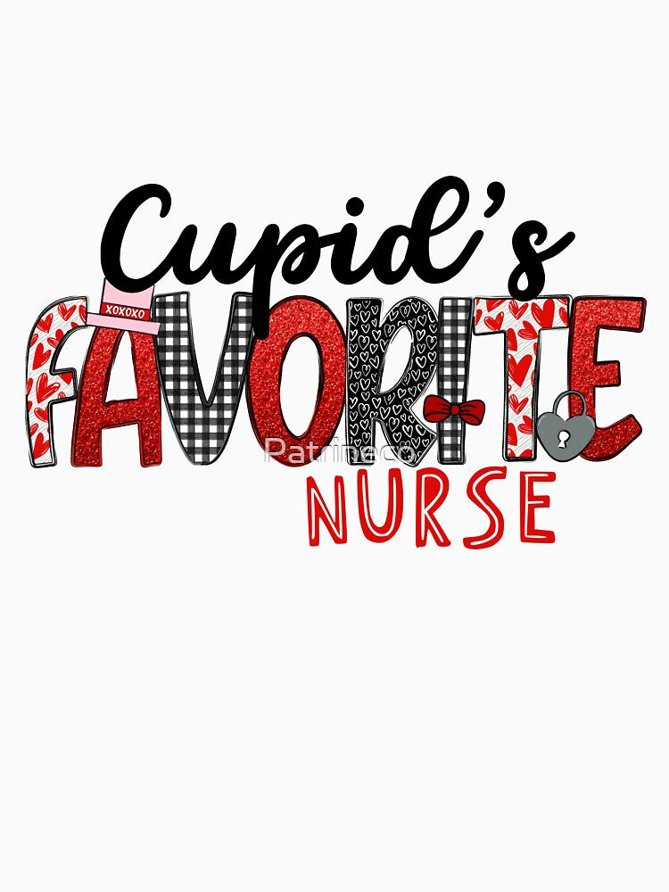 Cupid's Favorite Nurse by Patrineco Limited T-Shirts, Hoodie, Sweatshirt | BlankRebels.com (Image 3)