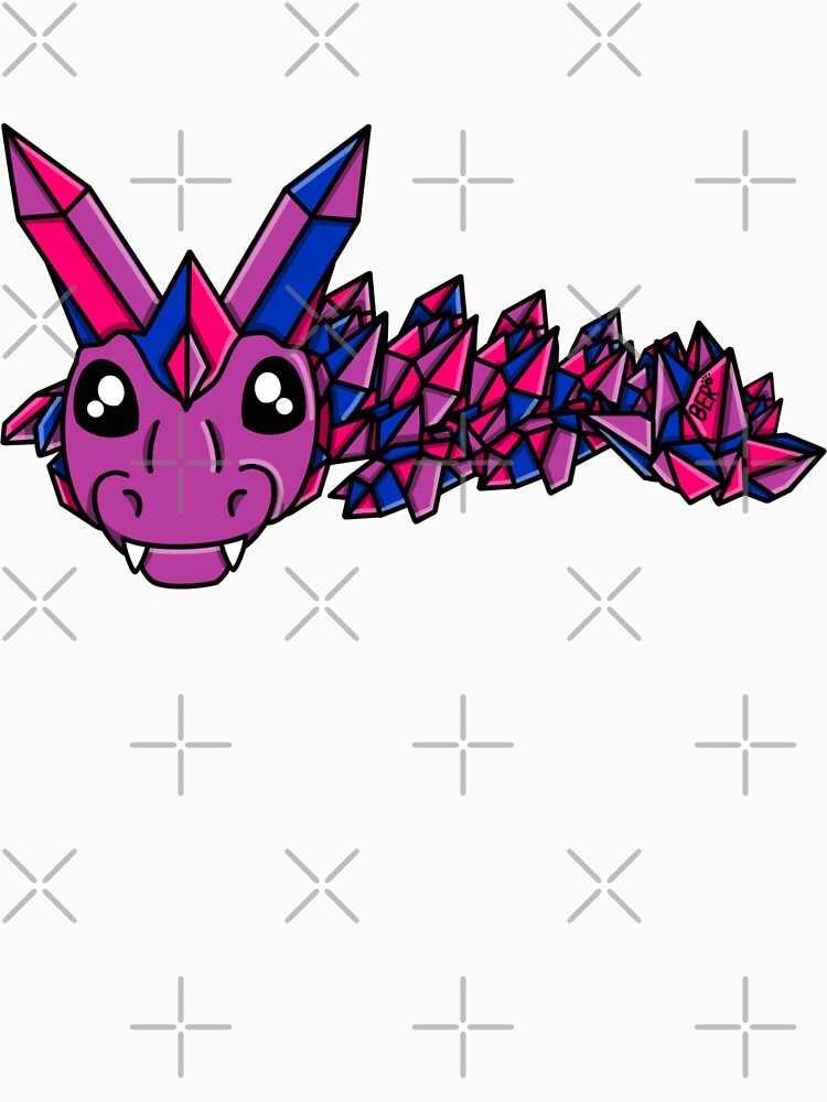 Bisexual Pride Crystal Fidget Dragon by SentABear T-Shirts, Hoodie, Sweatshirt | BlankRebels.com (Image 3)