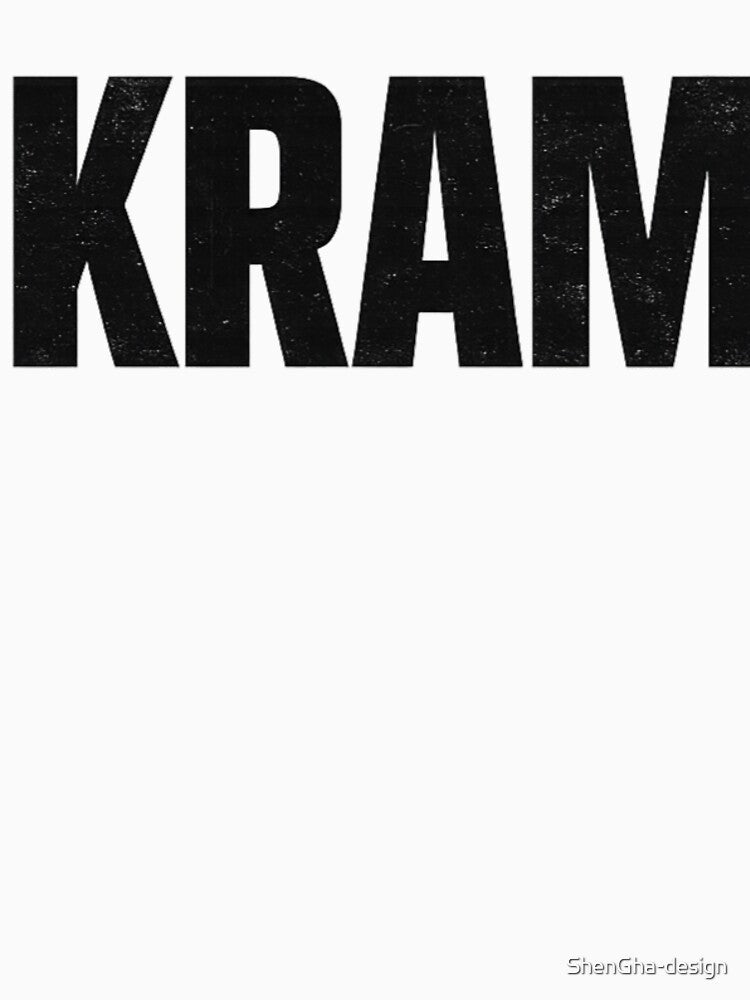KRAM Brutalist Streetwear Logo Black Minimalist Tee by ShenGha-design Hoodie, Sweatshirt | BlankRebels.com (Image 3)