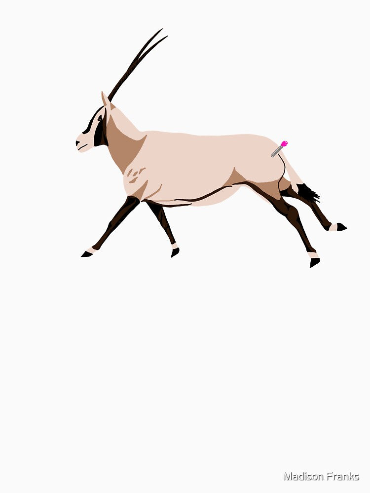Darted Arabian Oryx by OldSoulArt T-Shirts, Hoodie, Sweatshirt | BlankRebels.com (Image 3)