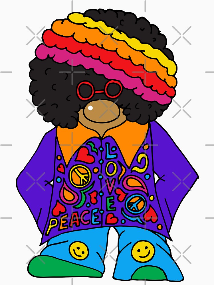 Peace and Love Hippie Man Character by HotHibiscus