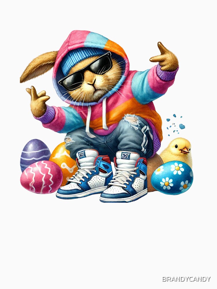 Hip Hop Bunny Easter 1 by BRANDYCANDY T-Shirts, Hoodie, Sweatshirt | BlankRebels.com (Image 3)
