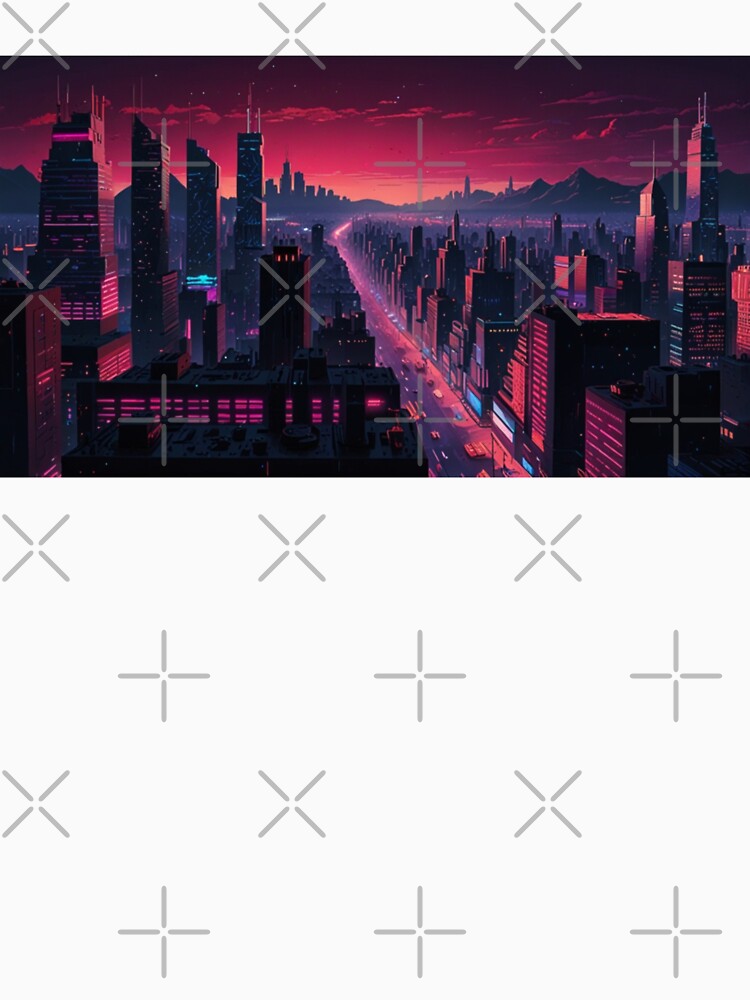 004 Cyberpunk City Street by Alexis Art Collection T-Shirts, Hoodie, Sweatshirt | BlankRebels.com (Image 3)