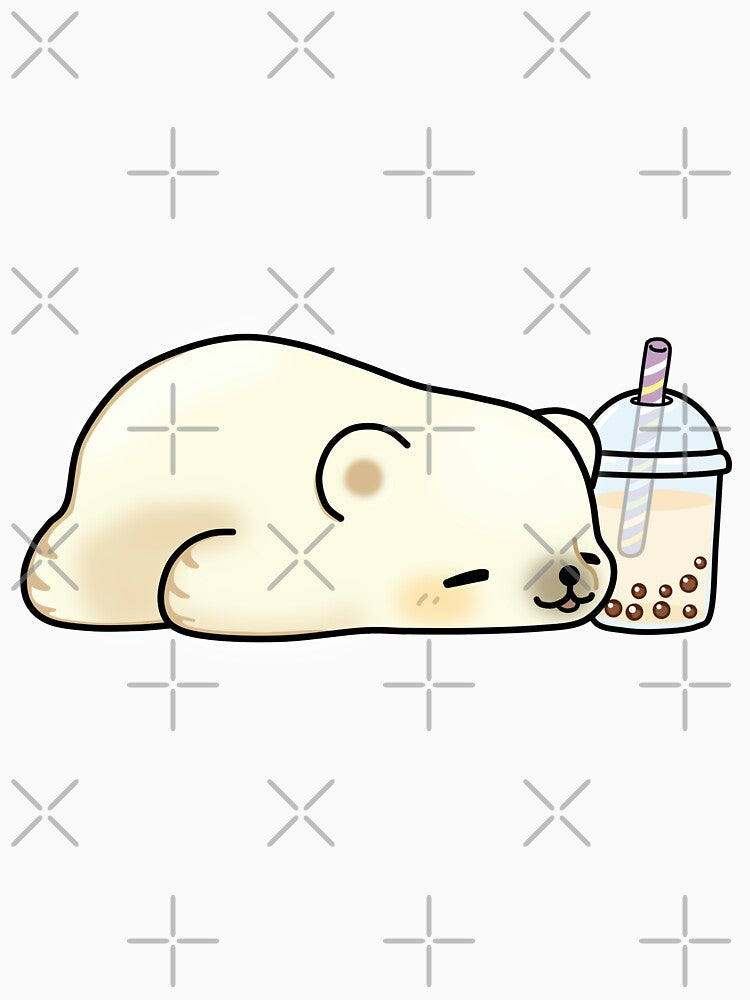 Little Polar Bear Chilling with it's Boba Tea by SirBobalot T-Shirts, Hoodie, Sweatshirt | BlankRebels.com (Image 3)
