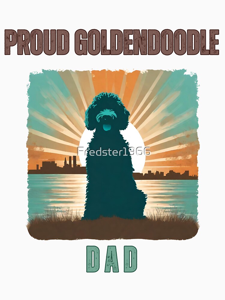 Proud Goldendoodle Dad Vintage Sunset by Fredster1966 T-Shirts, Hoodie, Sweatshirt | BlankRebels.com (Image 3)