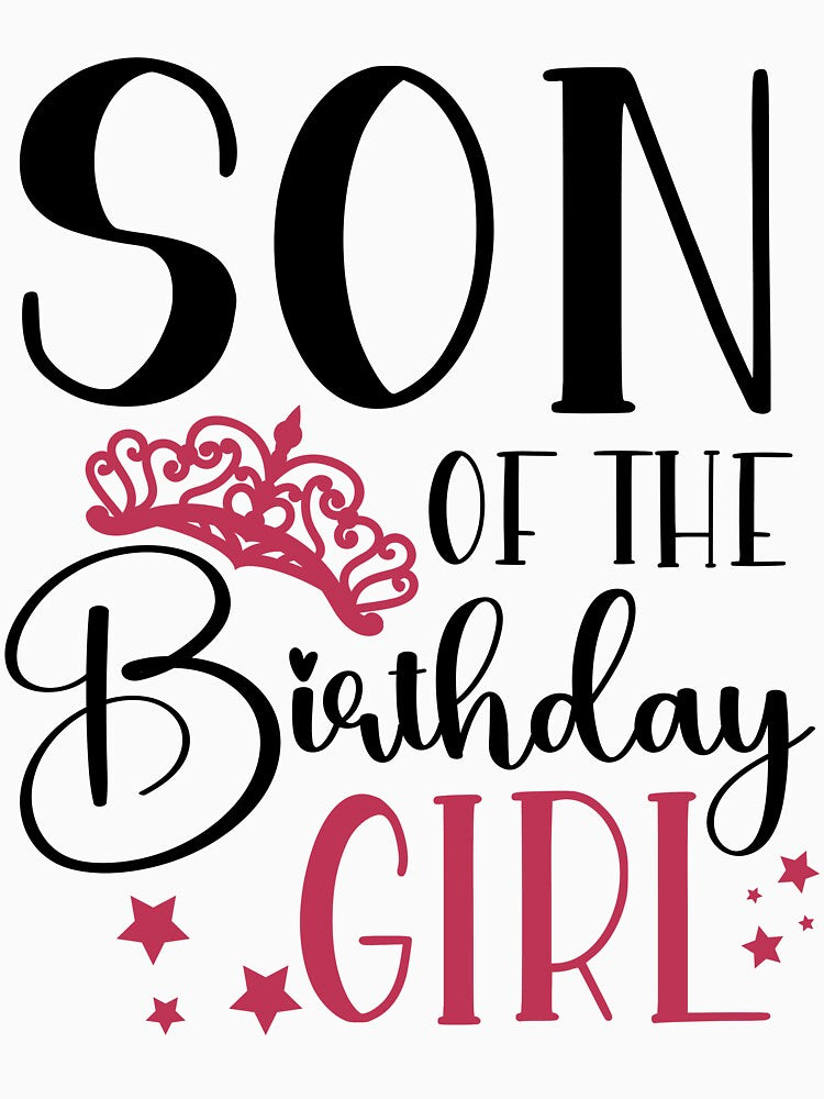Family Matching Birthday Squad Son of the Birthday Girl Birthday Squad Party Favors by mysticblvd T-Shirts,... (Image 3)
