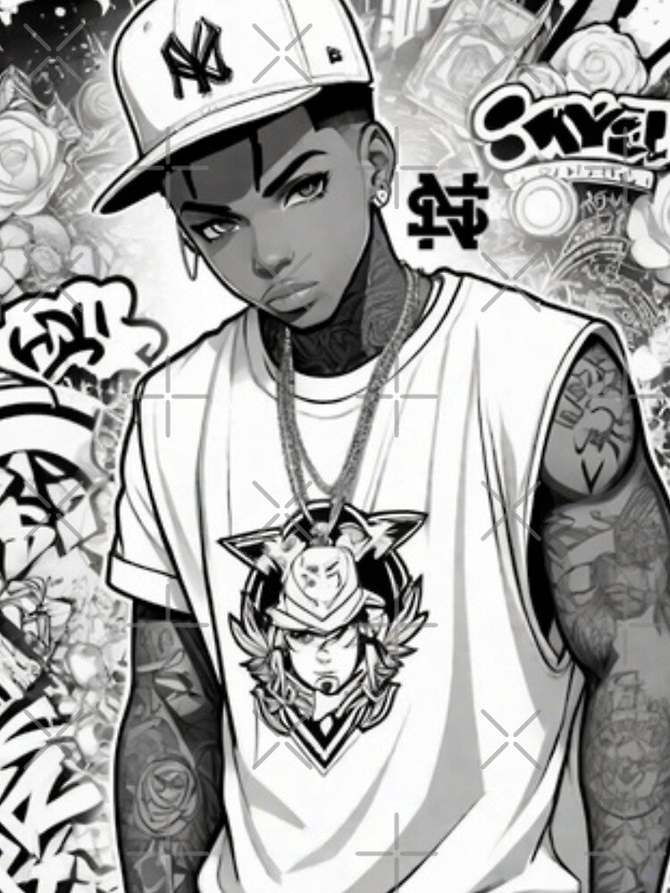 Urban Hip-Hop Anime by 13th1rt3en T-Shirts, Hoodie, Sweatshirt | BlankRebels.com (Image 3)