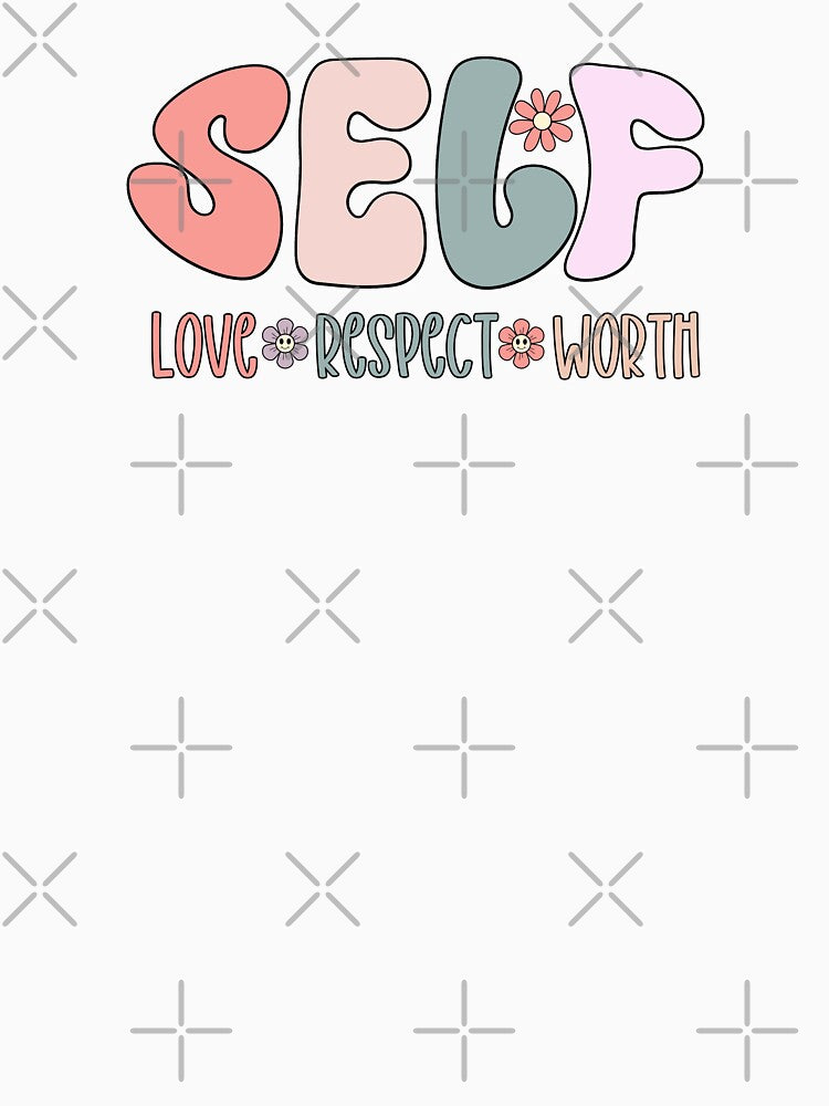 Retro Self Love Typography by HappyLifeCreate T-Shirts, Hoodie, Sweatshirt | BlankRebels.com (Image 3)