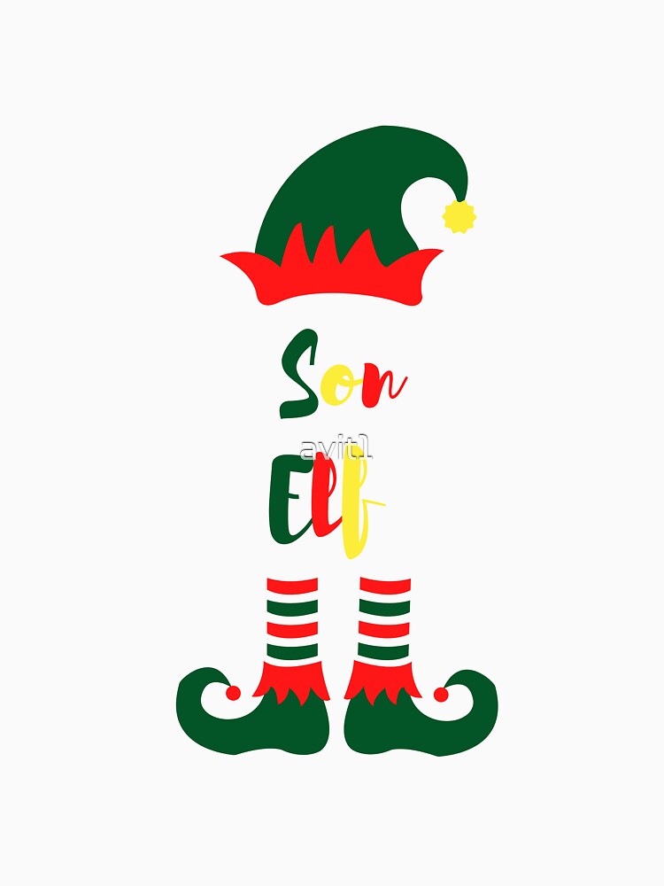 Son Elf, Funny Christmas matching family group, Willow Days by avit1 T-Shirts, Hoodie, Sweatshirt | BlankRebels.com (Image 3)