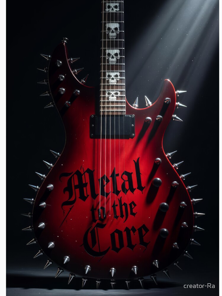 Metal to the Core Guitar by creator-Ra T-Shirts, Hoodie, Sweatshirt | BlankRebels.com (Image 2)