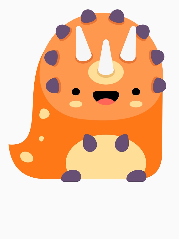 Kawaii Triceratops Adorable Dino Design by missbobbit T-Shirts, Hoodie, Sweatshirt | BlankRebels.com (Image 3)
