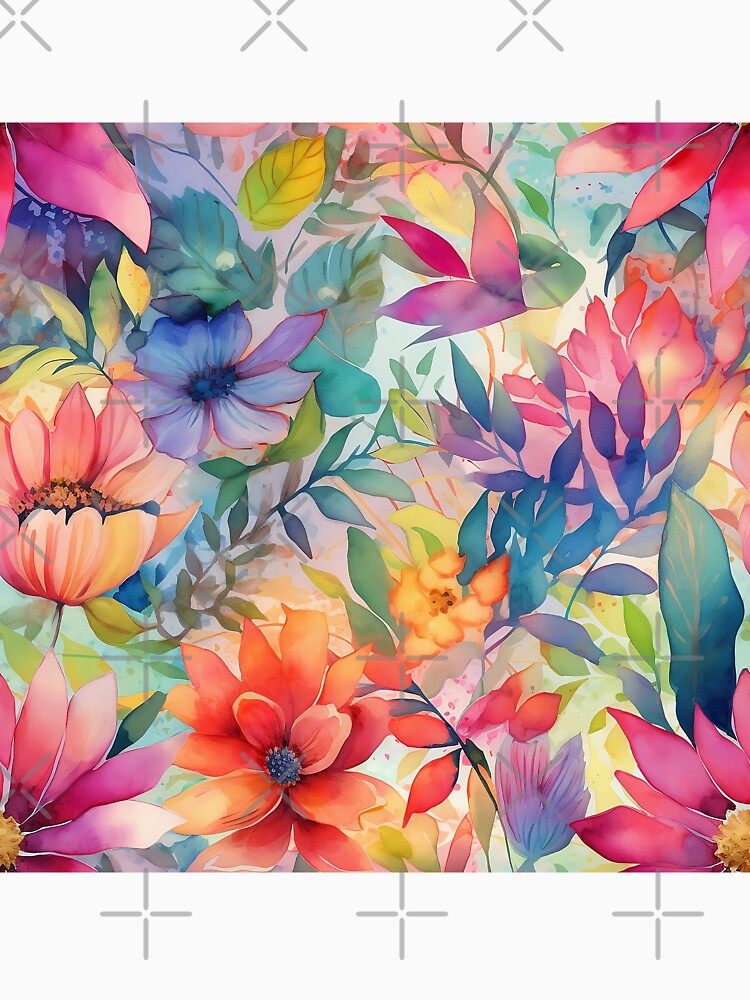 Springtime Floral Blooms 9 : Watercolor Floral Seamless Pattern for DIY Crafts and Home Decor by Shadi Rosenow... (Image 3)