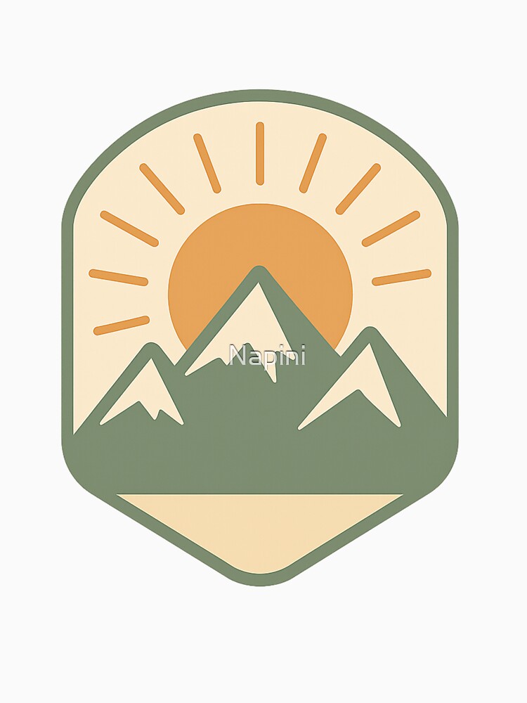Minimal Mountain Badge by Napini T-Shirts, Hoodie, Sweatshirt | BlankRebels.com (Image 3)