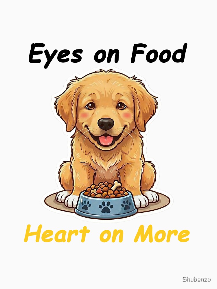 Food Craving Golden Retriever – Hungry Cute Puppy by Shubenzo T-Shirts, Hoodie, Sweatshirt | BlankRebels.com (Image 3)
