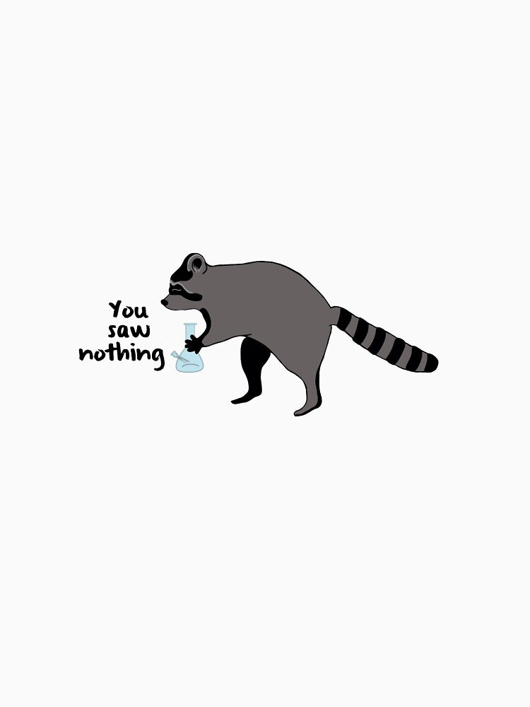 Bong Stealing Raccoon by Madiyl2 T-Shirts, Hoodie, Sweatshirt | BlankRebels.com (Image 3)