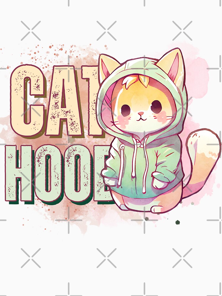 CAT HOOD : cat wearing a hoodie by IMGOODshop T-Shirts, Sweatshirt | BlankRebels.com (Image 3)