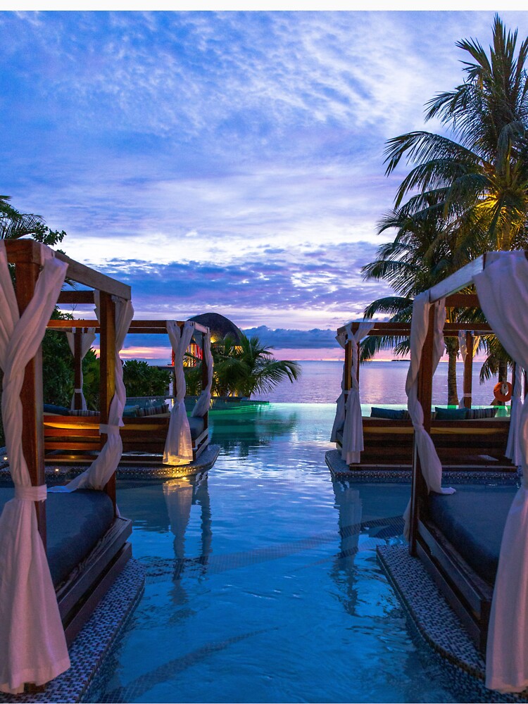 Exotic Maldives Sunset Paradise by newburyboutique T-Shirts, Hoodie, Sweatshirt | BlankRebels.com (Image 3)