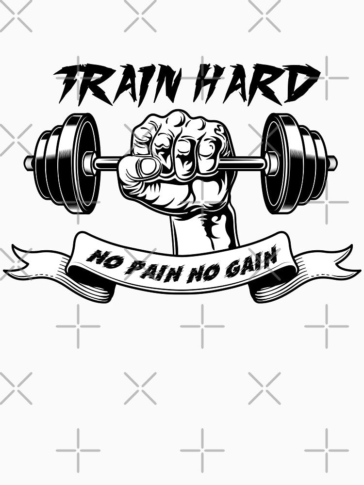 Train hard - no pain no gain by SHINIGAMI-SHOP T-Shirts, Hoodie, Sweatshirt | BlankRebels.com (Image 3)