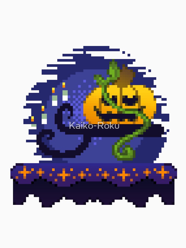 Pixel Art - Candle Pumpkin by Kaiko-Roku T-Shirts, Hoodie, Sweatshirt | BlankRebels.com (Image 3)