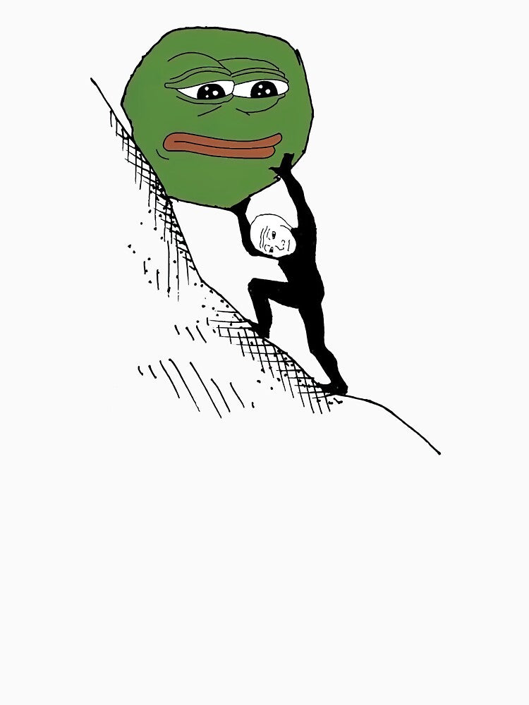 Wojak Pepe Sisyphus Meme T-Shirts, Hoodie, Sweatshirt