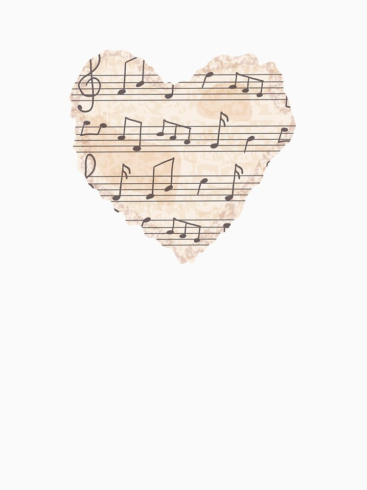 Music notes heart by cloudborne T-Shirts, Hoodie, Sweatshirt | BlankRebels.com (Image 3)