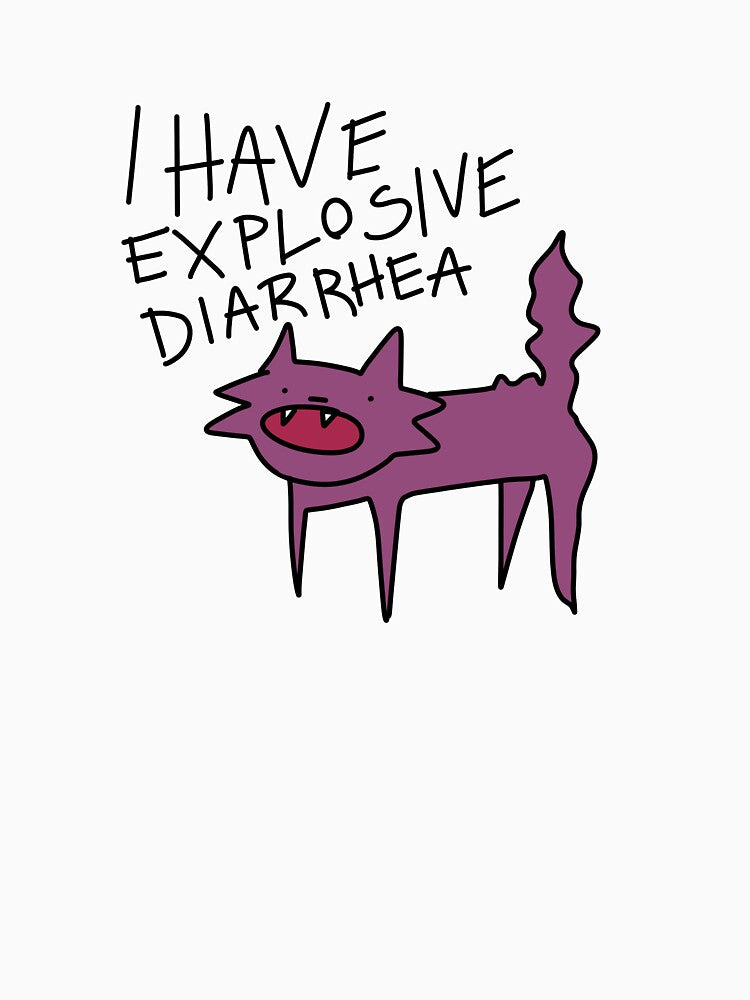 Cat with diarrhea by HummingGhost T-Shirts, Hoodie, Sweatshirt | BlankRebels.com (Image 3)
