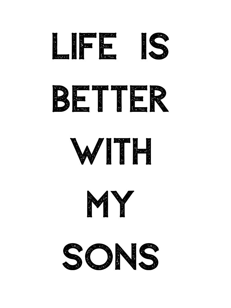 Life is better with my Boys Nice gift for mom T-shirt classique by lhousshop Hoodie, Sweatshirt | BlankRebels.com (Image 3)