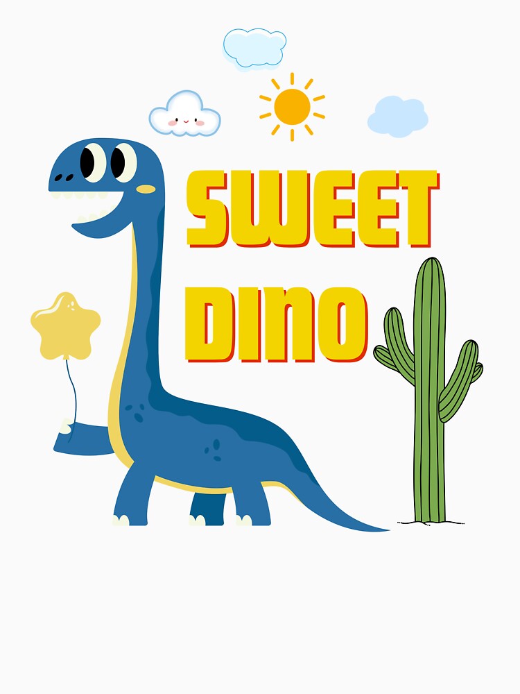 Dinosaur Walking with a Star – Carefree and Playful by j-2k T-Shirts, Hoodie, Sweatshirt | BlankRebels.com (Image 3)