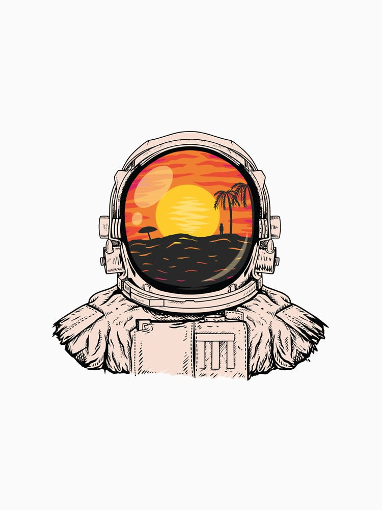 Holiday Astronaut Sticker - Sunset by PatternSquare T-Shirts, Hoodie, Sweatshirt | BlankRebels.com (Image 2)