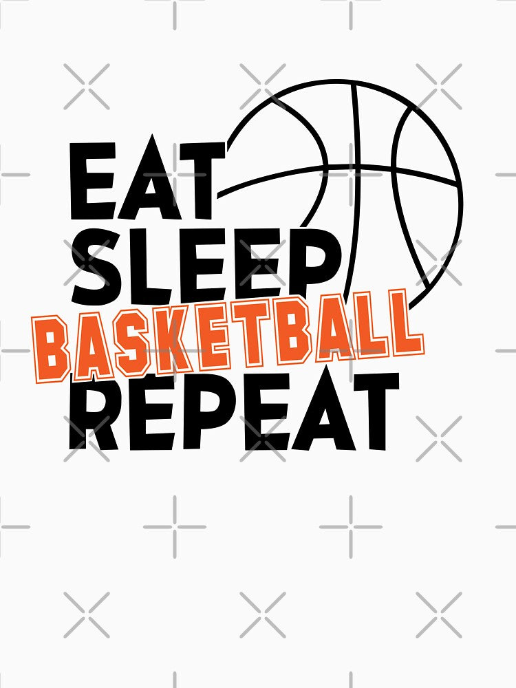 Eat Sleep Basketball Repeat-basketballquote by shivani21061993 T-Shirts, Hoodie, Sweatshirt | BlankRebels.com (Image 3)
