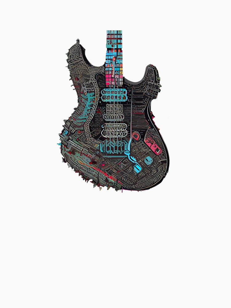 Grey Guitar by Pixelarium