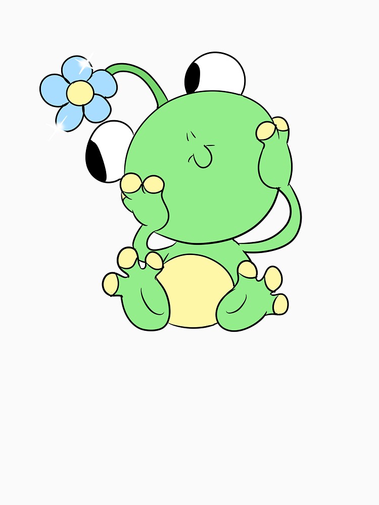 Flower Frog (blue) by gross-girl99 T-Shirts, Hoodie, Sweatshirt | BlankRebels.com (Image 3)