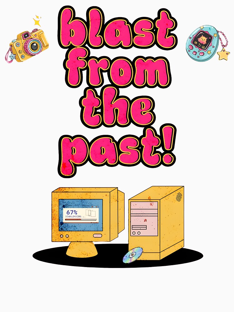 Retro 90s Computer Tee – Y2K 'Blast From The Past' Aesthetic by 90sForever